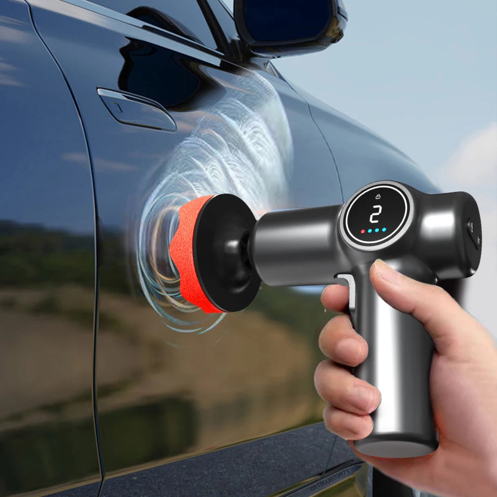 Pulidora de autos inalámbrica portátil recargable 85W con velocidad ajustable y 4000 mAh