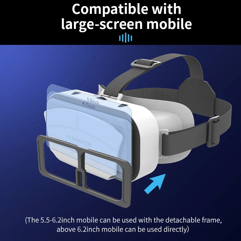 Viar 3D gafas de realidad Virtual VR auriculares casco dispositivos lentes gafas inteligentes para teléfono inteligente Realidade juego móvil Hedset