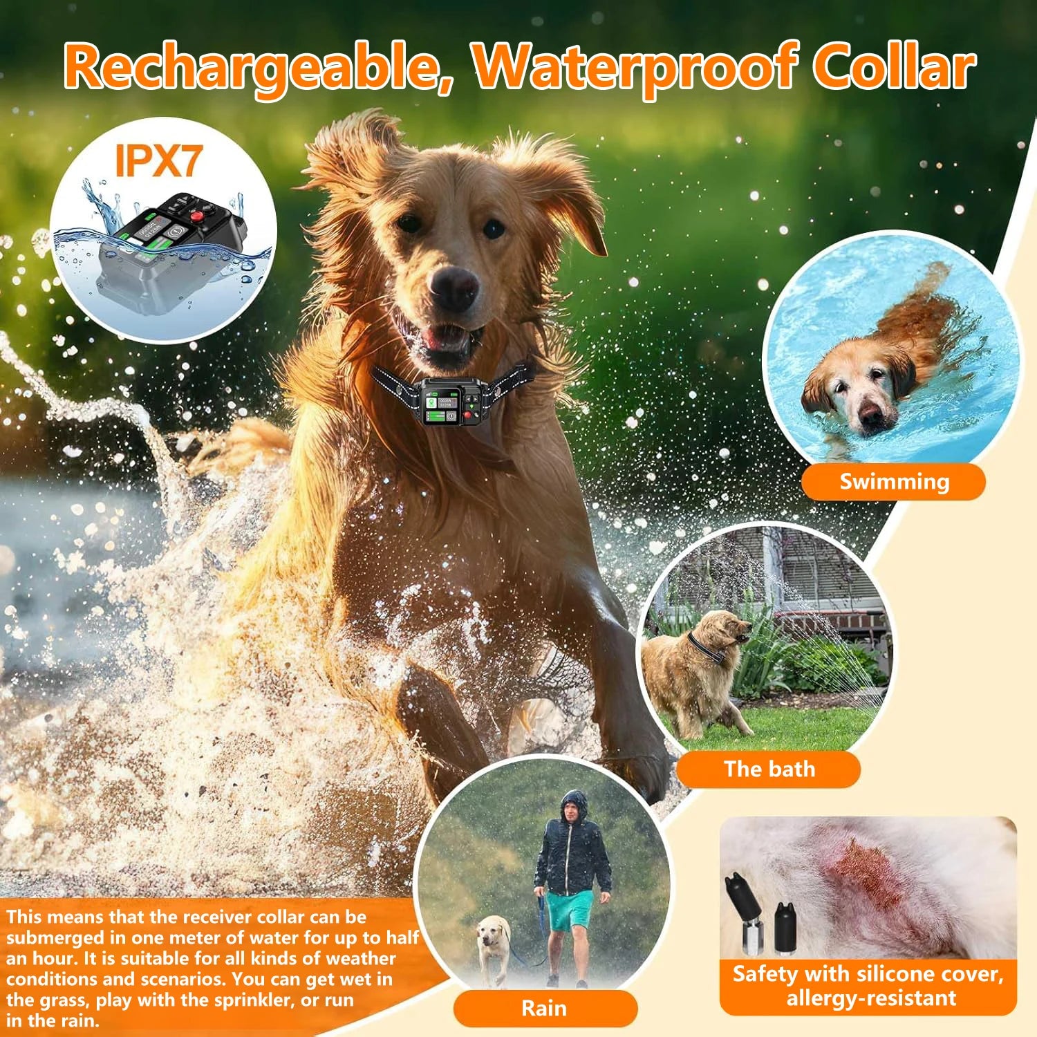 Valla Electrónica GPS Inalámbrica para Perros - Alcance 15~2000m