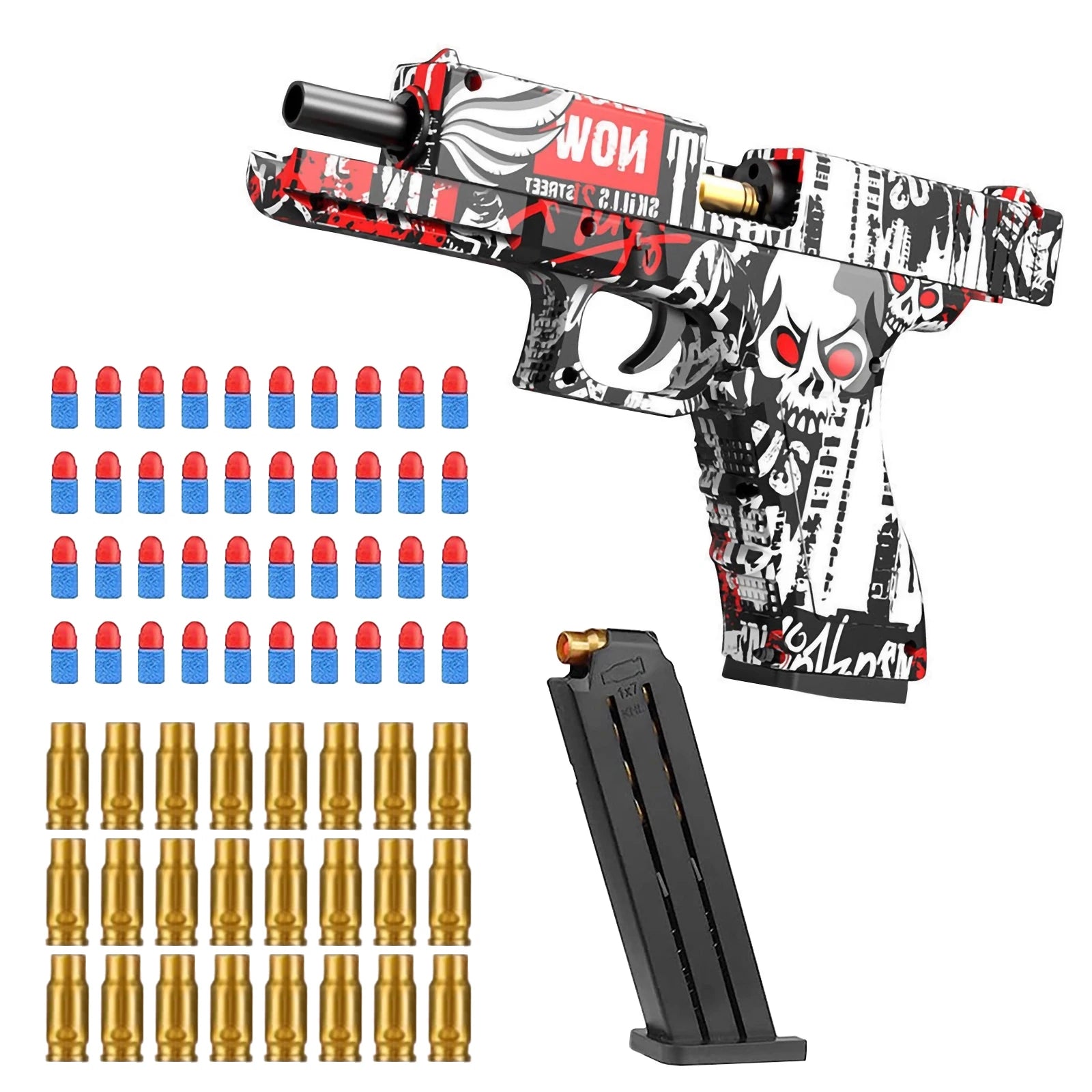 Pistola de juguete con balas suaves, flardos EVA de espuma, pistolas de juguete seguras y baratas para niños, regalos, triangulación de envíos, Shopify Tiktok