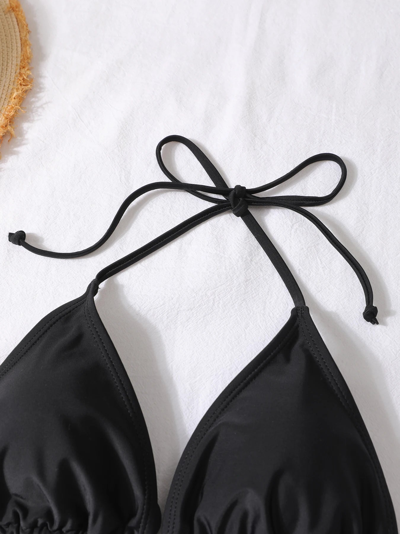 Traje de Baño Bikini para Mujer, Estilo Europeo, Cintura Alta, Dos Piezas, Ropa de Piscina Moderna para Damas