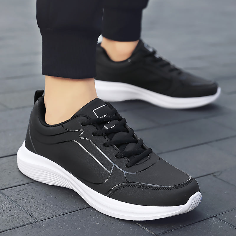 Nuevos zapatos para correr para hombre, zapatillas cálidas de invierno para hombre, zapatos antideslizantes transpirables para caminar para hombre, zapatos informales suaves con cordones, ligeros
