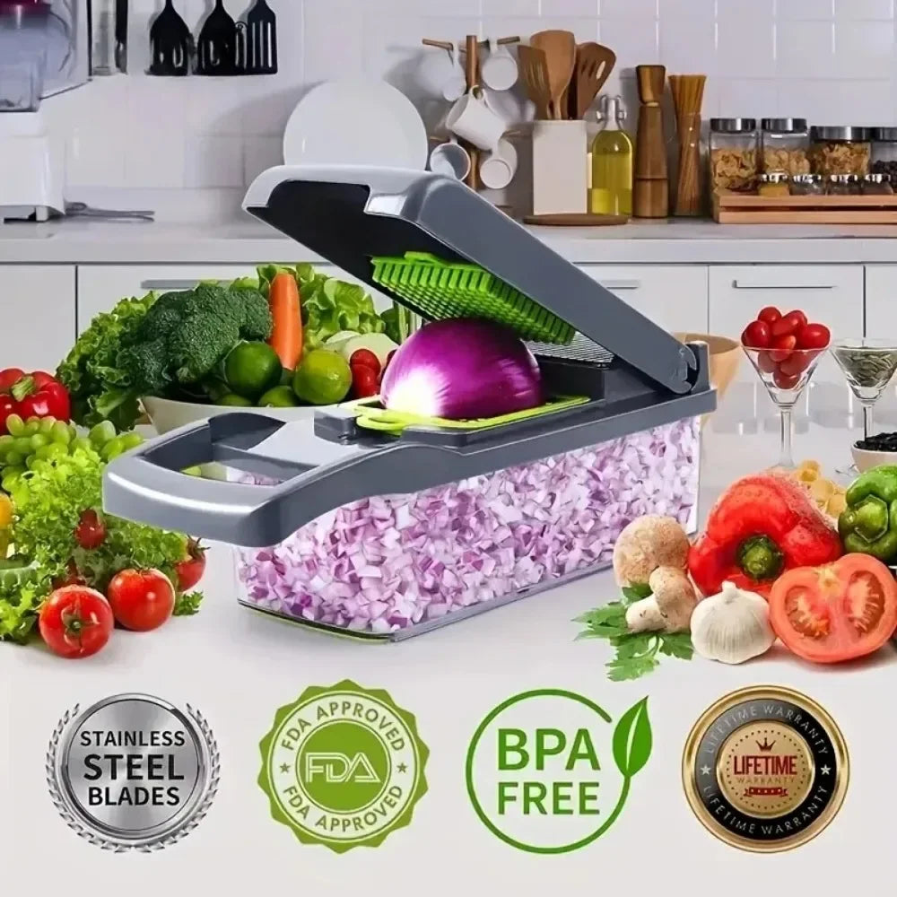 Picadora de Verduras Multifuncional 14en1