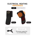 Soporte de Tobillo Eléctrico Portátil con Calor - Masaje de 3 Niveles, Compresa Caliente, Alivia el Dolor Articular, Ayuda en la Recuperación Deportiva, Puerto USB