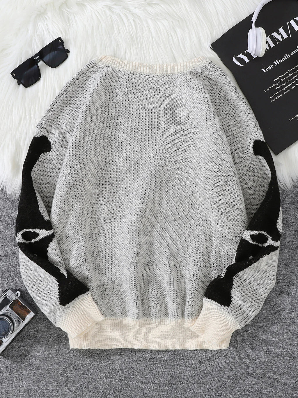 Nuevo Popular Otoño e Invierno Backbone Jacquard patrón pulóver suéter Casual cuello redondo tejido jersey de los hombres