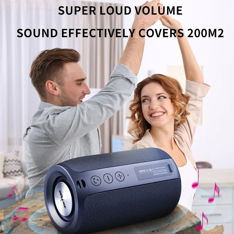 Altavoz inalámbrico Zealot-S32 para exteriores, Subwoofer portátil, resistente al agua IPX 6, emparejamiento Dual, batería de 1800mAh