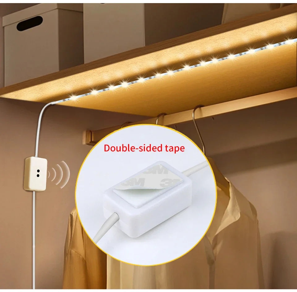 Tira LED para Gabinete con Sensor de Movimiento USB