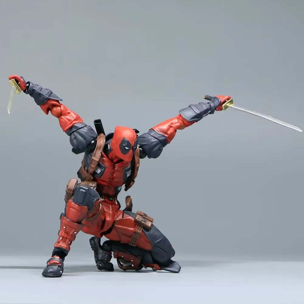 INCREDIBLE YAMAGUCHI Deadpool & Wolverine 2,0 figura de acción gris mutantes articulación móvil KAIYODO Wade modelo película juguetes para niños regalo