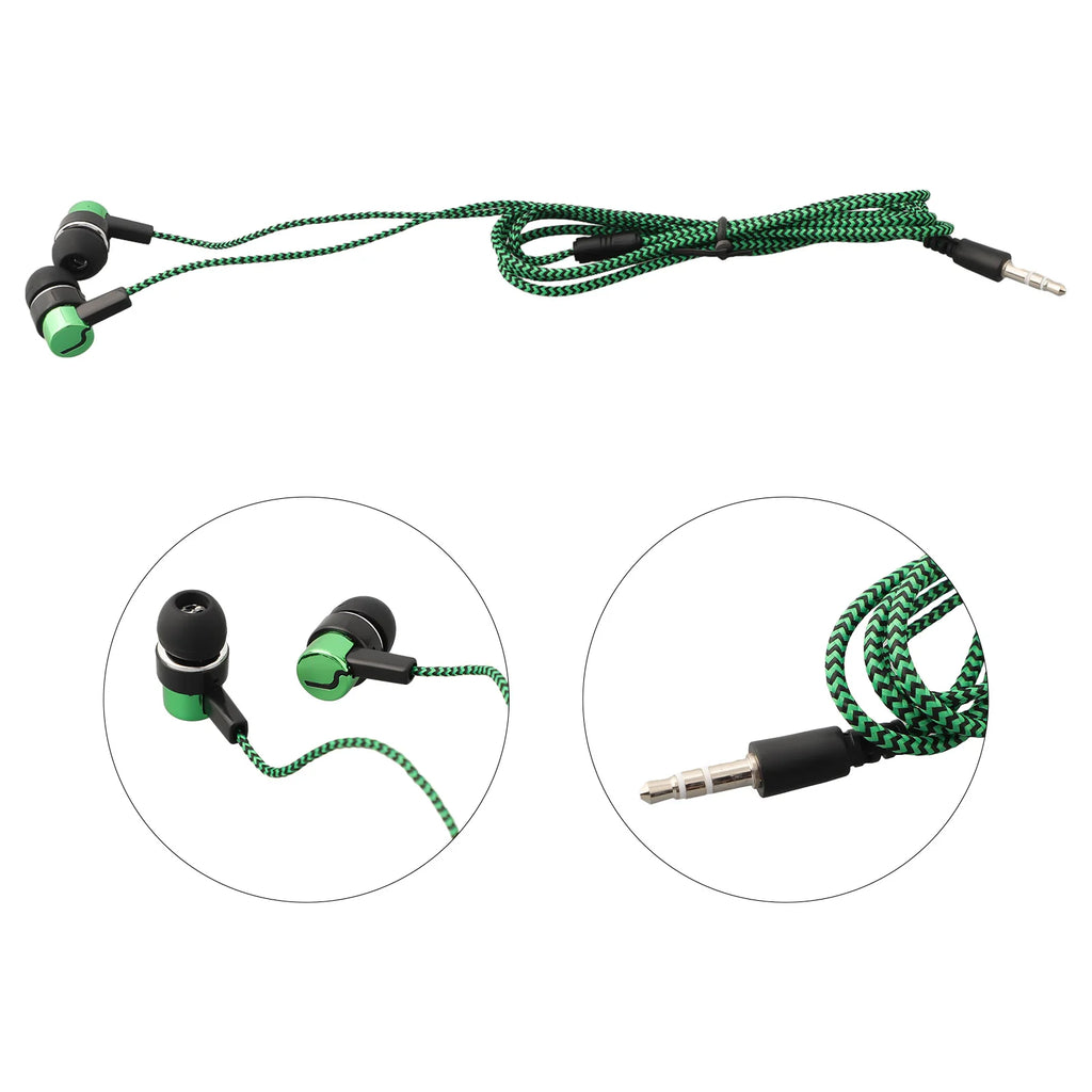Experimente graves potentes con auriculares internos con cable, auriculares estéreo de 3,5 mm para dispositivos móviles, diseño con aislamiento de ruido