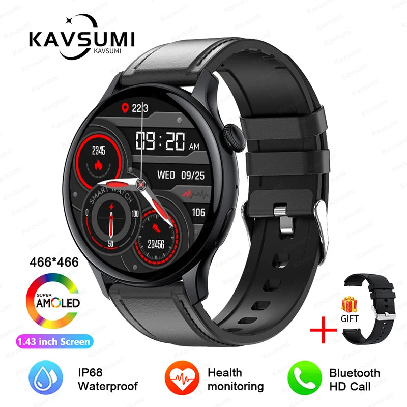 Reloj Inteligente NFC para Mujer con AMOLED, GPS y Llamadas Bluetooth