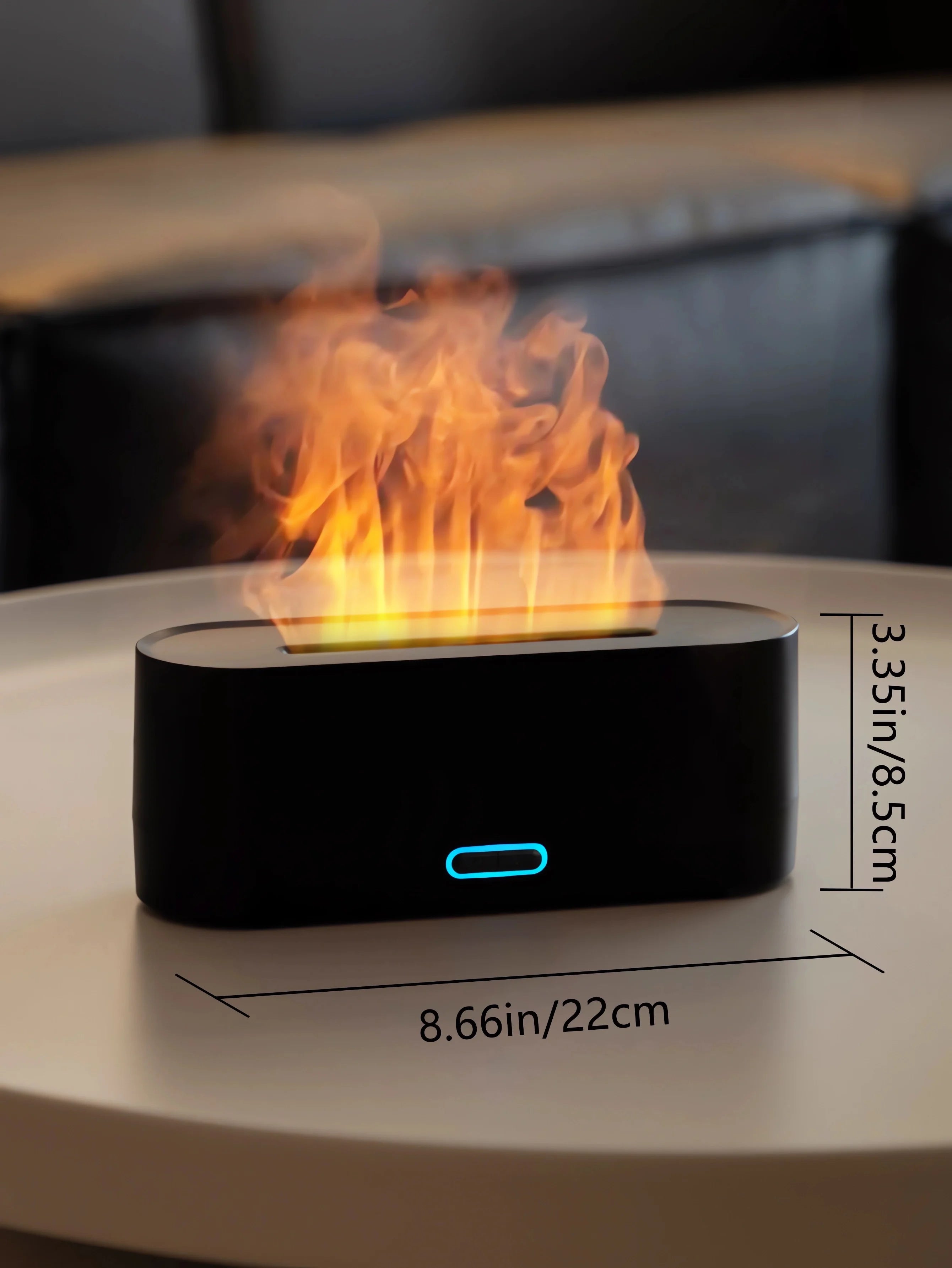Nueva llama humidificador de aire difusor de Aroma 160mL hogar ultrasónico máquina de niebla nebulizador aceite esencial simulación llama lámpara Difusor