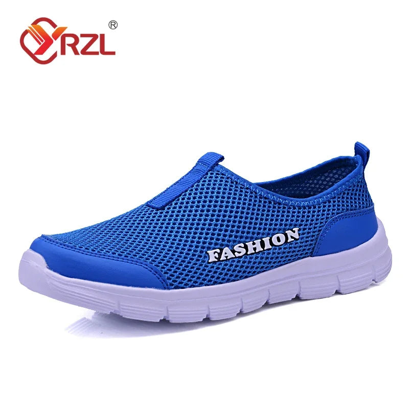 YRZL, zapatos informales ligeros para hombre, zapatillas transpirables sin cordones para mujer y hombre, zapatos planos antideslizantes Unisex para caminar al aire libre, talla 36-47
