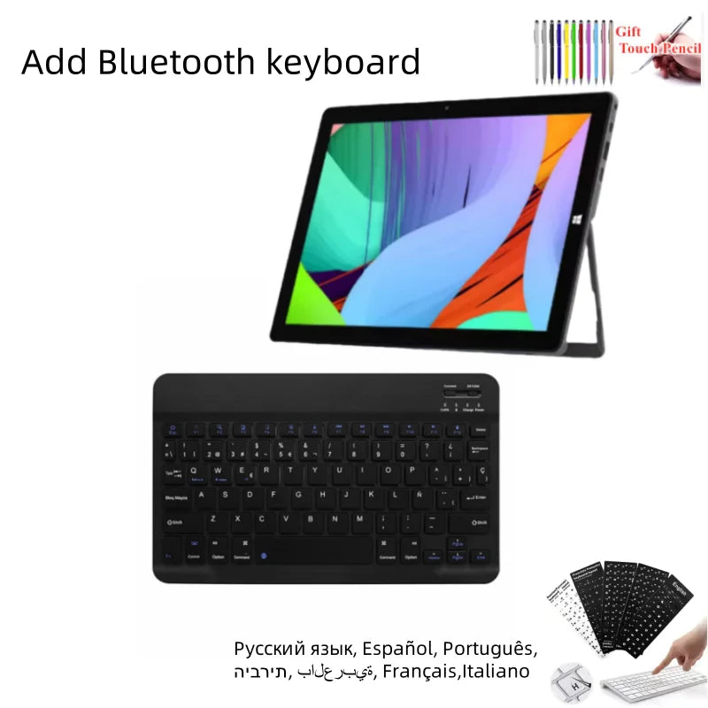 8GB RAM 512GB SSD ROM 11,6 pulgadas Windows 11 Tablet PC procesador Intel Celeron CPU N4100 1920x1080 píxeles 2 puertos USB 3,0 tipo C