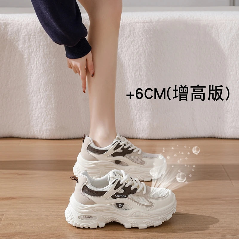 Zapatillas deportivas con plataforma para mujer transpirables