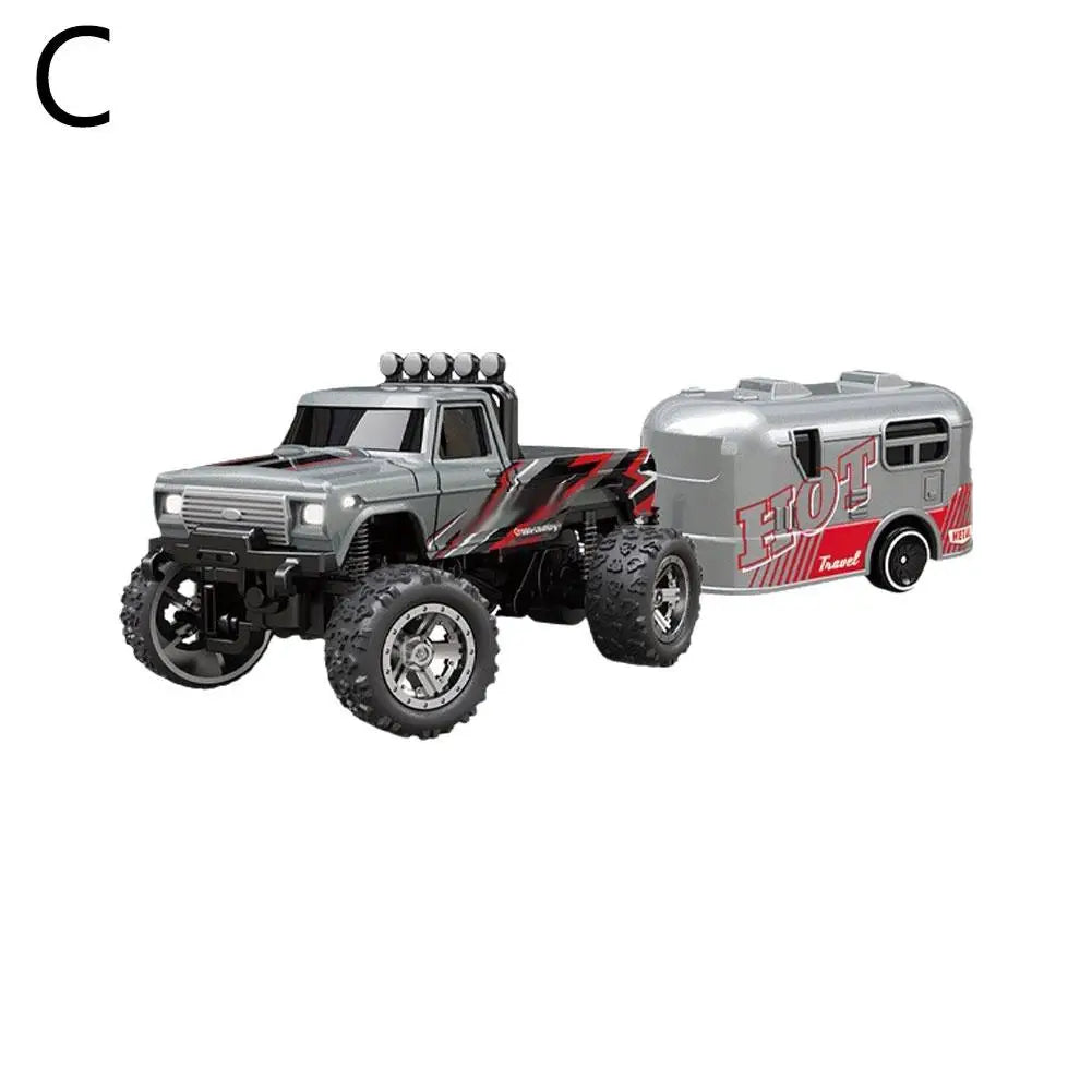 Mini coche de escalada todoterreno con Control remoto de 2,4G, camión monstruo todoterreno RC, modelo de aleación 1/64, vehículo todoterreno de juguete eléctrico