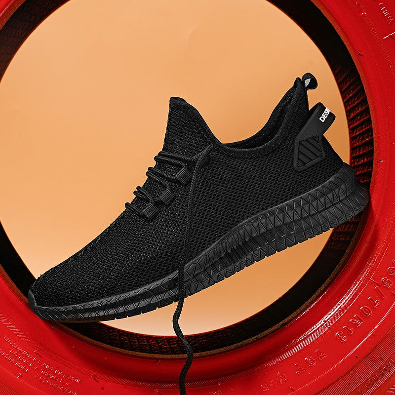 Zapatillas de correr transpirables y ligeras para hombre, Tenis antideslizantes para exteriores, zapatos deportivos suaves con cordones para caminar, 2023
