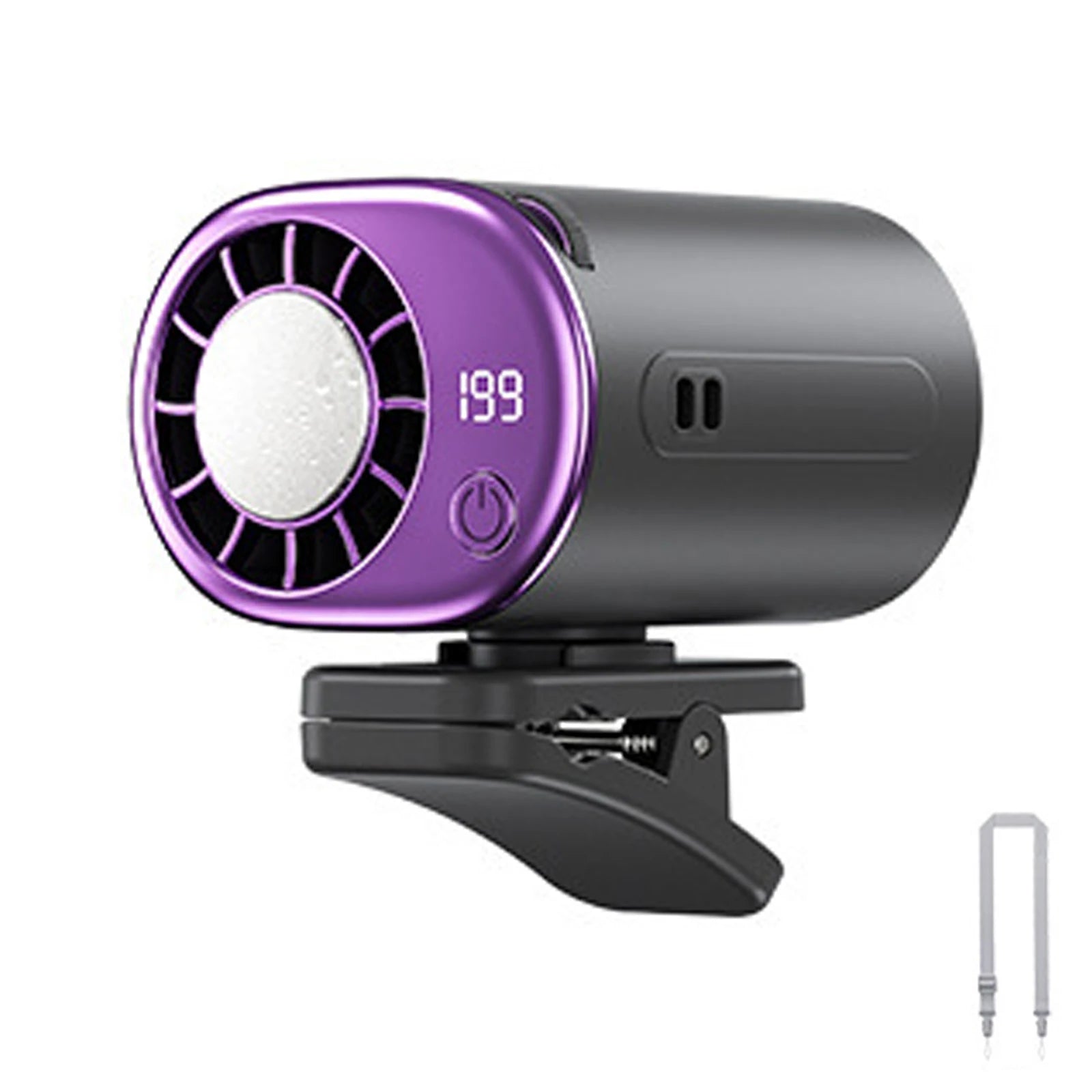 Ventilador de Cuello Colgante con Pantalla LED Recargable