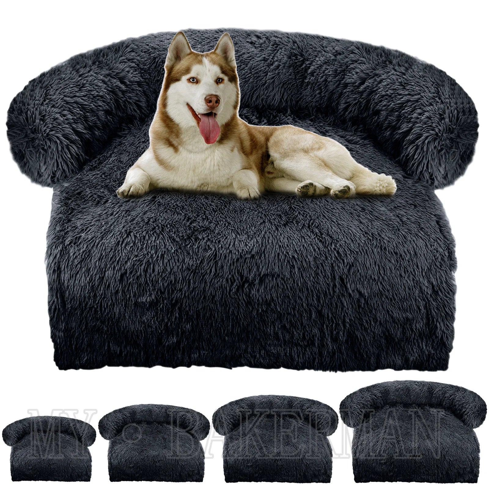 Cama Sofá para Mascotas Lavable con Nido Cálido