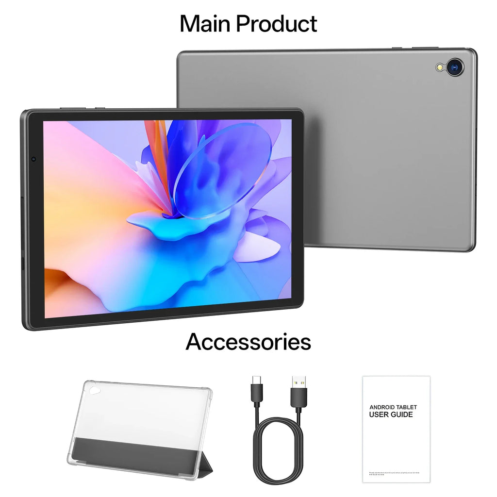 Nueva Tablet Android 14 de 10.0 Pulgadas Actualizada 2026, 4GB de RAM (2+2GB Expandible), 32GB de ROM, Compatible con 5G WiFi + WiFi 6, Funda Gratis