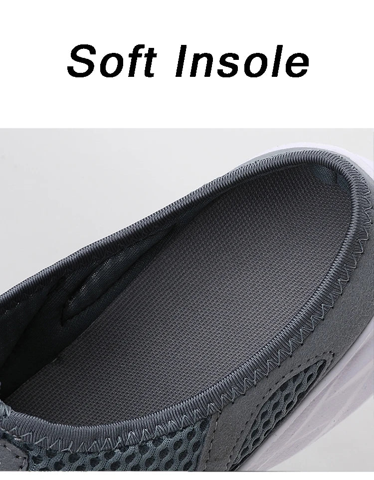 2024 zapatillas de hombre antideslizantes, zapatos informales para hombre, zapatillas planas ligeras para hombre, zapatillas planas transpirables a la moda para exteriores