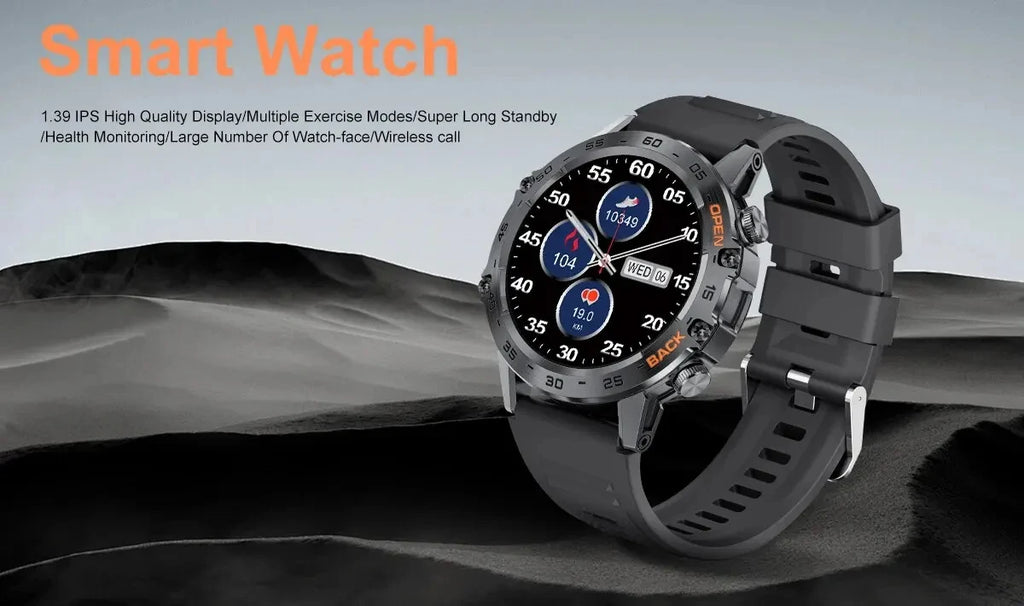 LIGE Reloj Inteligente Ritmo Cardíaco Bluetooth