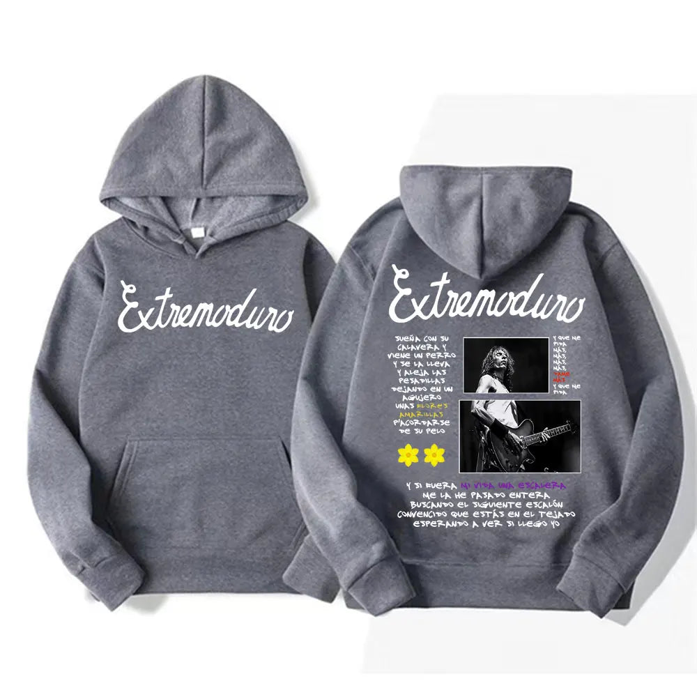 Buzo con Capucha Estampado Rock Punk - Estilo Urbano Oversized