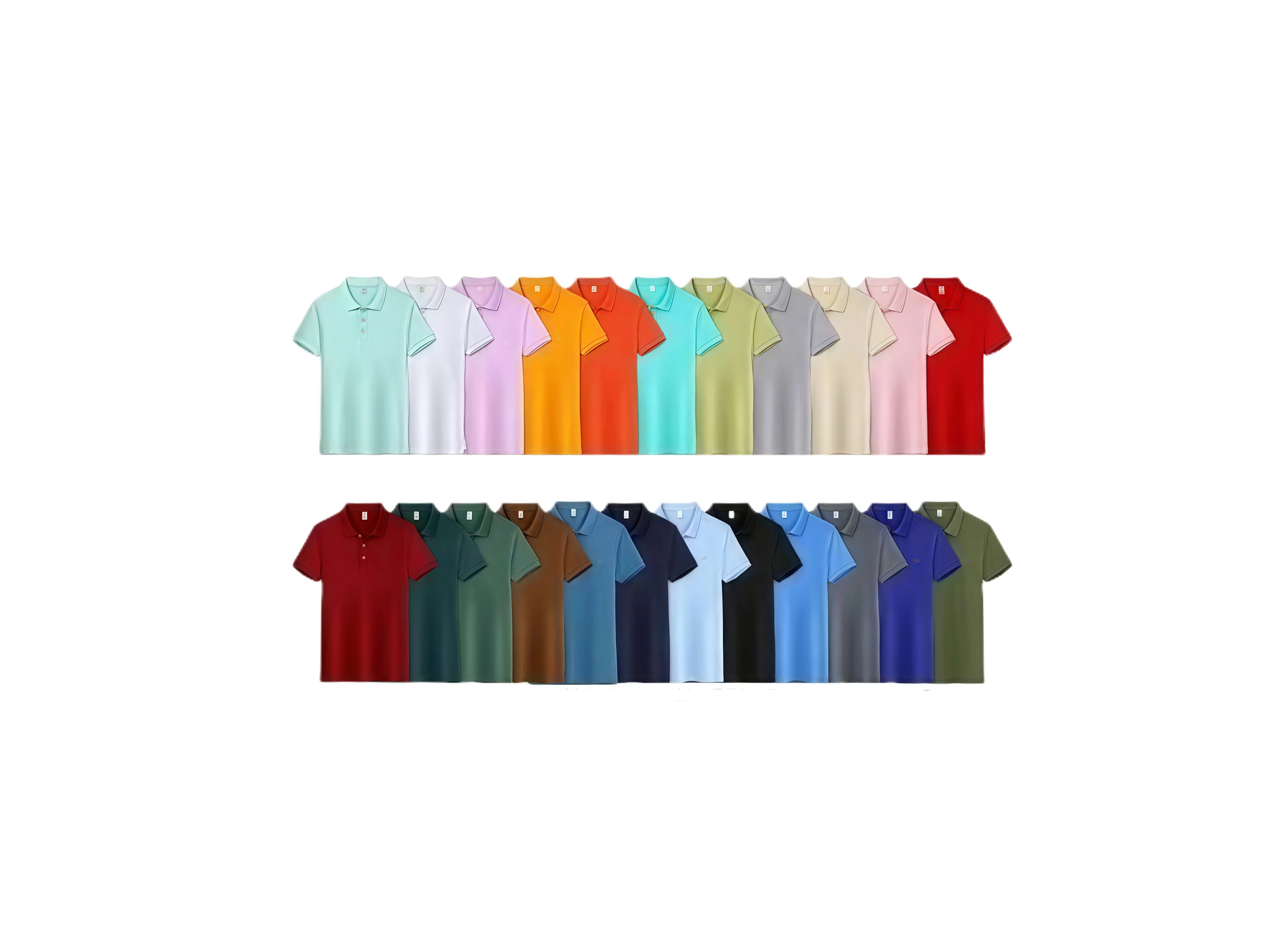 Camiseta POLO Básica de Color Liso para Mujer