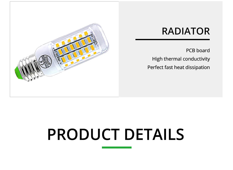 Bombilla LED de Maíz E27/E14 para el Hogar