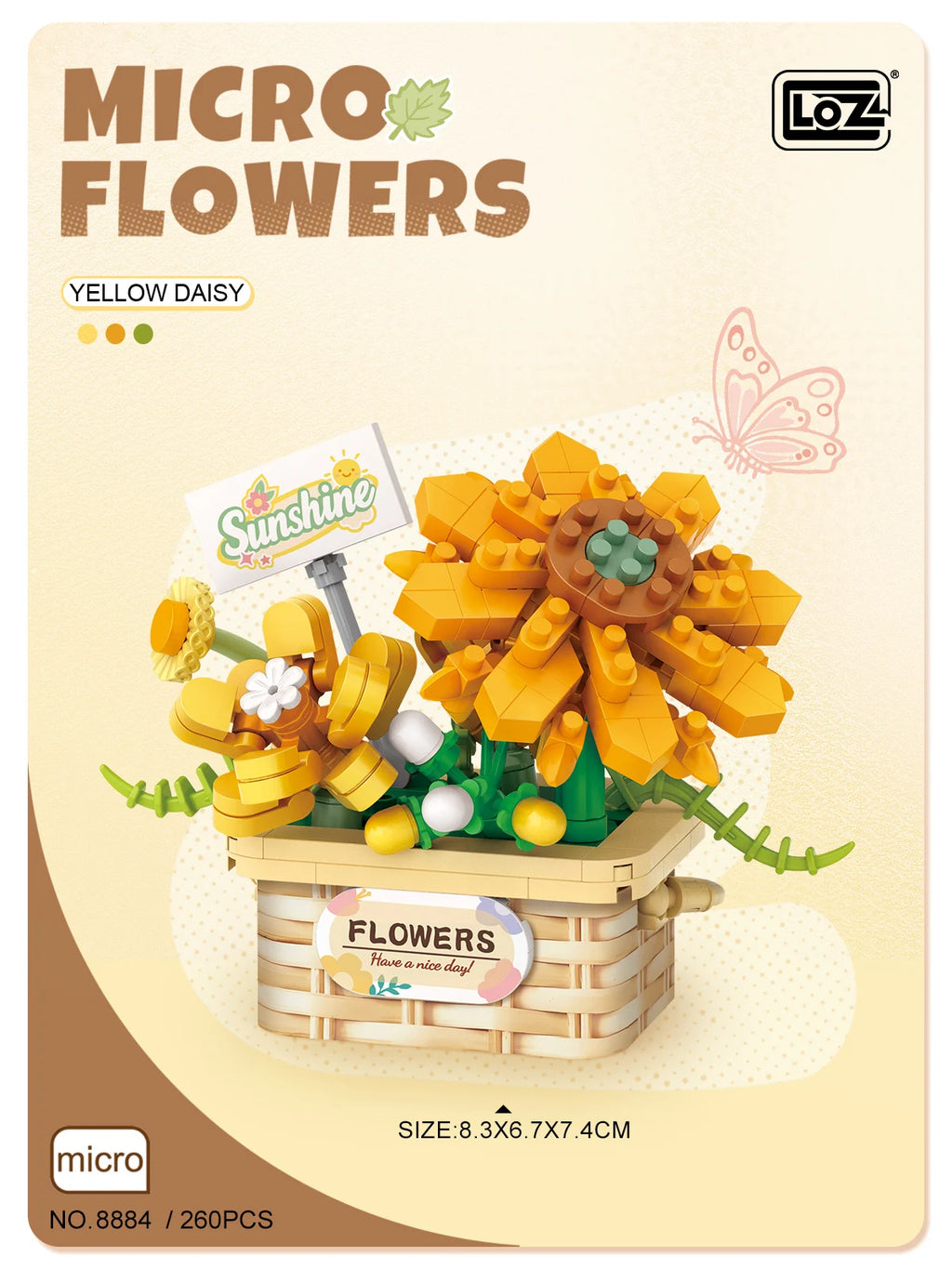 Set de Juguetes de Bloques de Construcción LOZ, Juego de Flores en Maceta, Modelo de Adorno Floral de Simulación para Escritorio, Juguete de Ensamblaje, Regalo Navideño para Niñas
