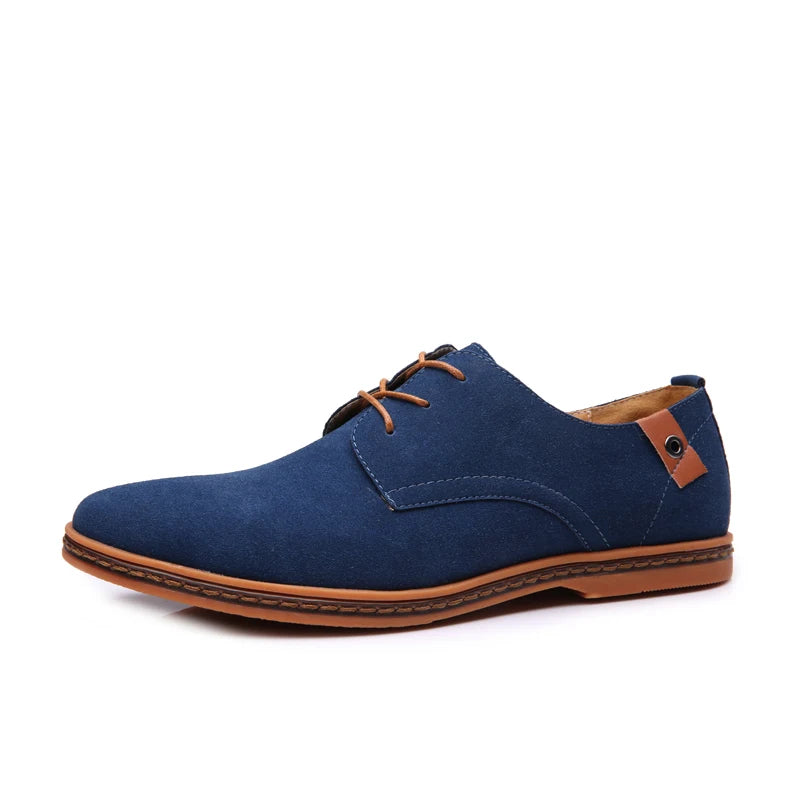 Zapatos Oxford Casuales de Gamuza para Hombre, Transpirables, Cómodos, con Acabado Mate, Zapatos de Negocios, Zapatillas Clásicas, Calzado de Vestir