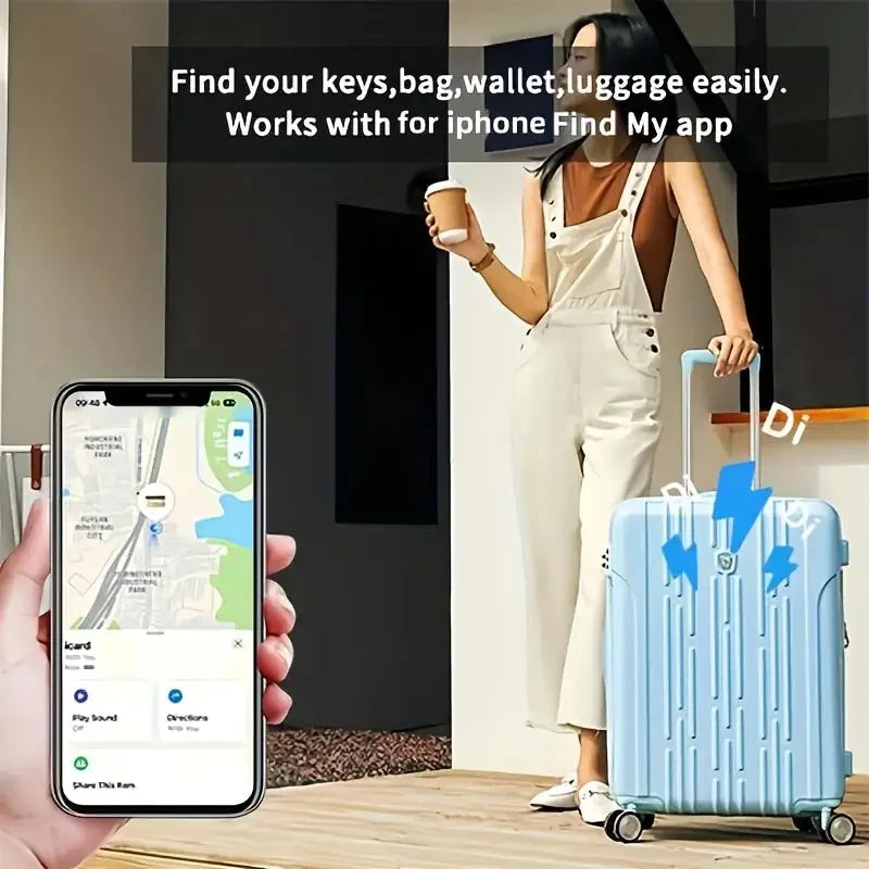 Paquete de 4 rastreadores de seguridad antipérdida, Find My Keys, rastreador GPS inteligente, auriculares, equipaje, mascotas avanzadas, rastreador IOS MFi