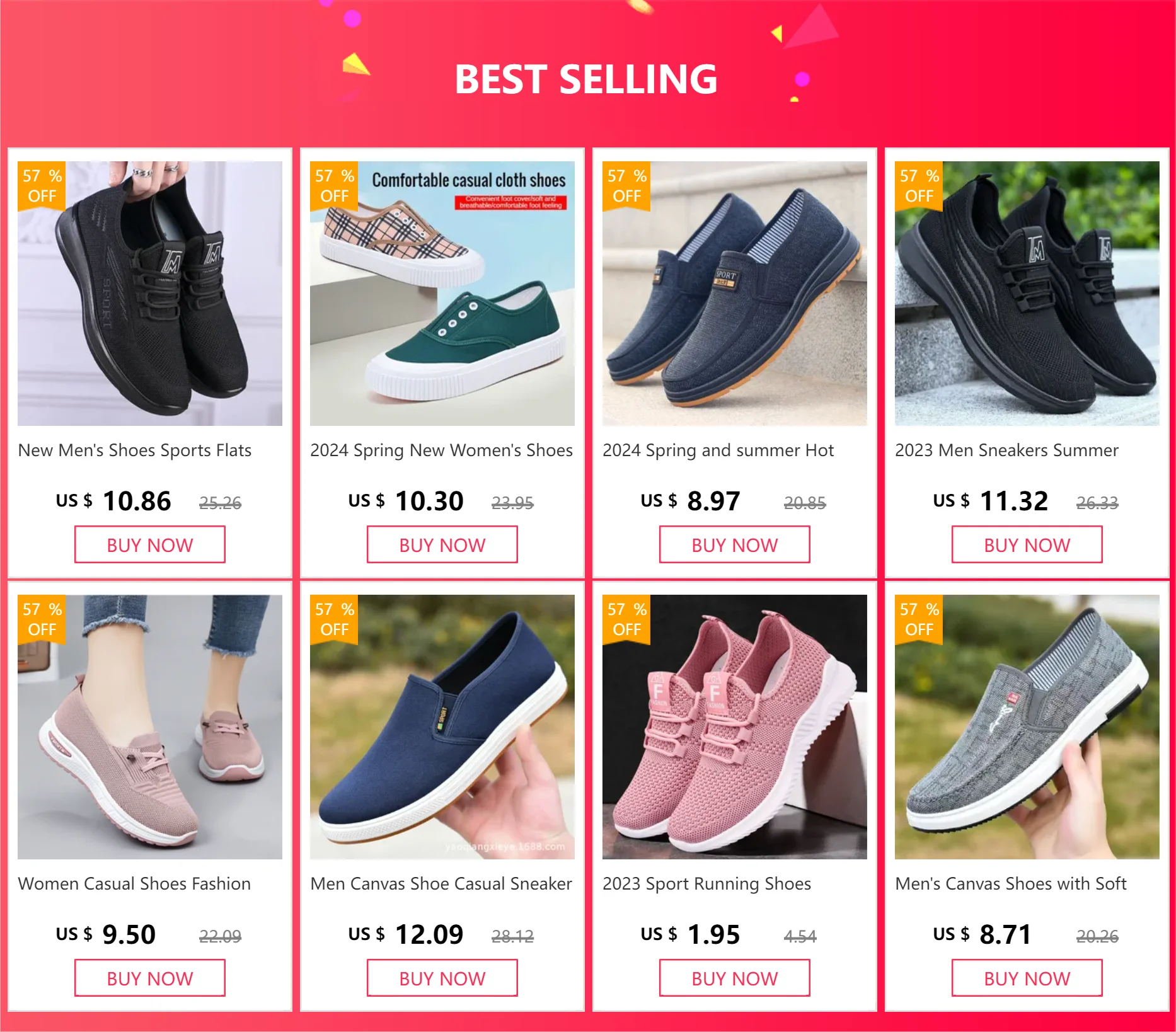 Zapatillas de Mujer Casual — Malla Transpirable, Suela Gruesa