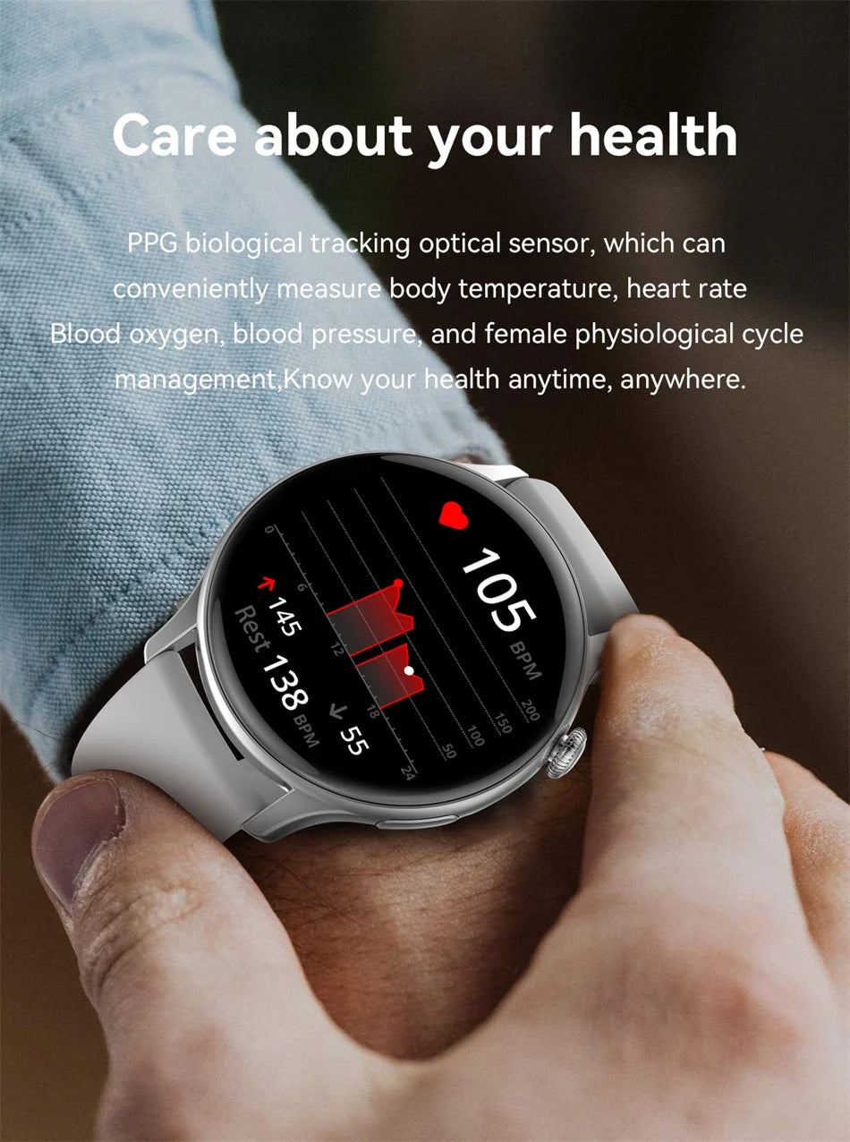 Reloj Inteligente NFC para Mujer con AMOLED, GPS y Llamadas Bluetooth