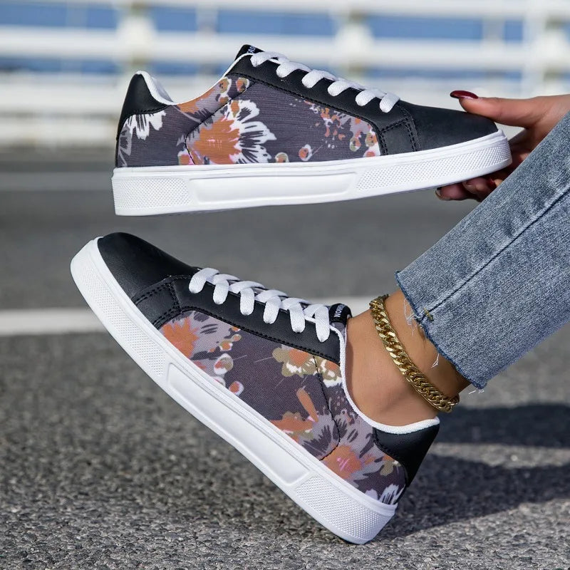YRZL Zapatillas de deporte informales ligeras para mujeres y hombres, par de zapatos antideslizantes para caminar, zapatos impermeables, zapatos deportivos con estampado de grafiti a la moda para hombres