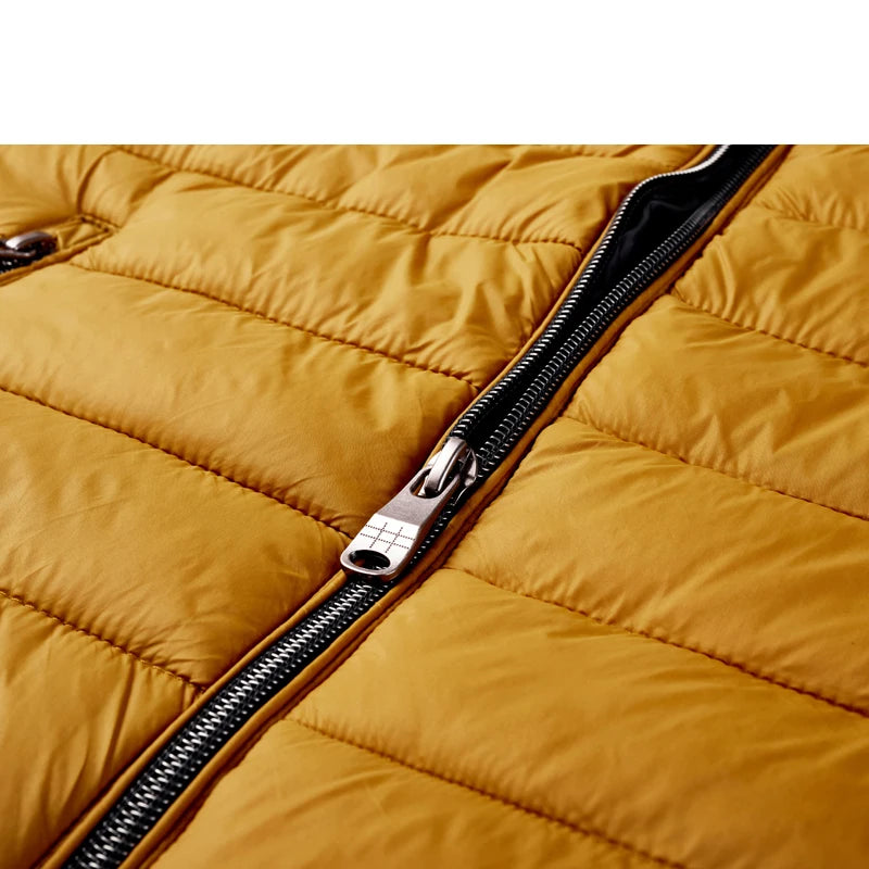 Chaqueta Acolchada con Capucha para Hombre – Abrigo de Invierno