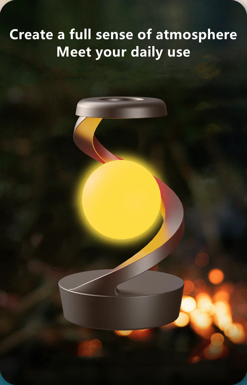 Lámpara de Mesa Flotante con Cargador Inalámbrico RGB