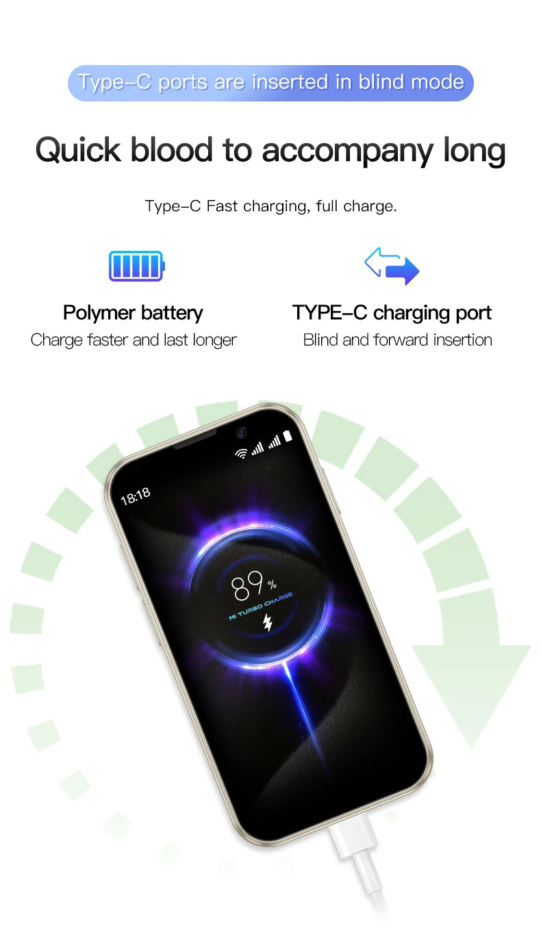 SOYES XS18 Pro 3,0 "Mini Smartphone 2GB RAM 16GB ROM reconocimiento Facial Android9.0 Dual SIM en espera 1000mAh 3G teléfono de red