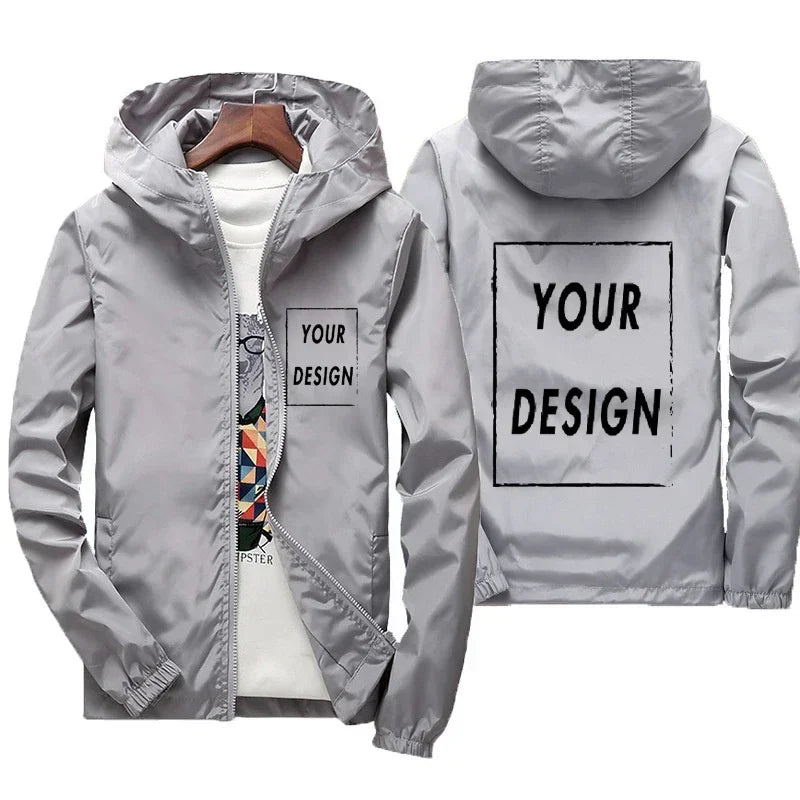 Chaqueta Cortavientos Impermeable para Hombre - Talle Grande hasta 7XL