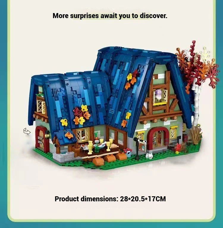 Bloques de Construcción LOZ1036 Casa de Elfos, Modelo DIY, Escena Urbana, Decoración de Escritorio, Regalo Coleccionable para Adultos, Cumpleaños, Festividades