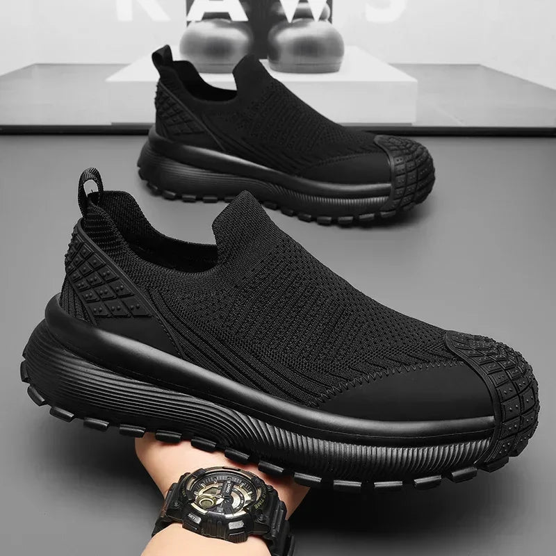 Zapatos planos ligeros de marca informales transpirables para hombre, zapatillas cómodas de moda, zapatos de hombre de talla grande