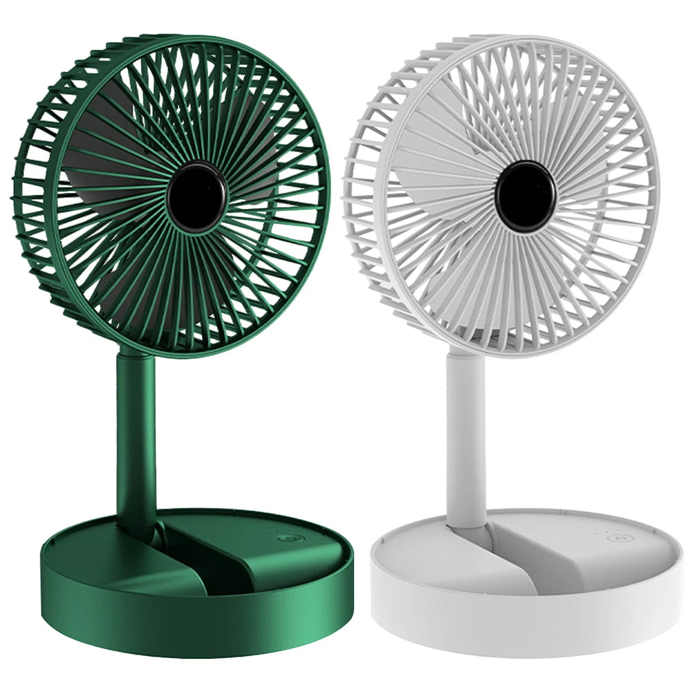 Ventilador de Escritorio Plegable Recargable USB con Tecla Táctil