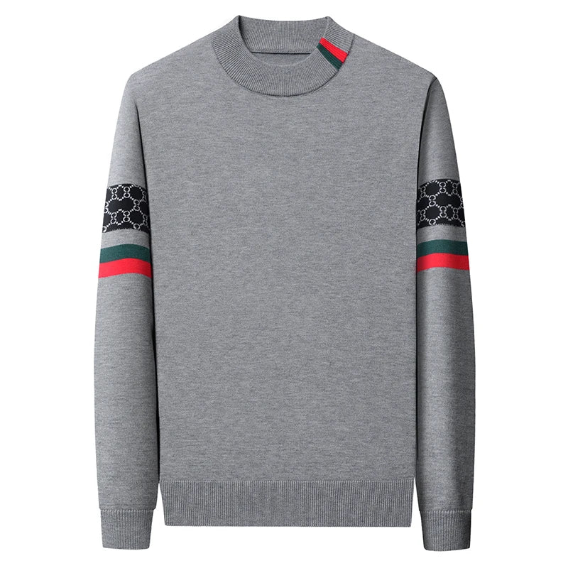 Suéter Jacquard de Cuello Redondo para Hombre