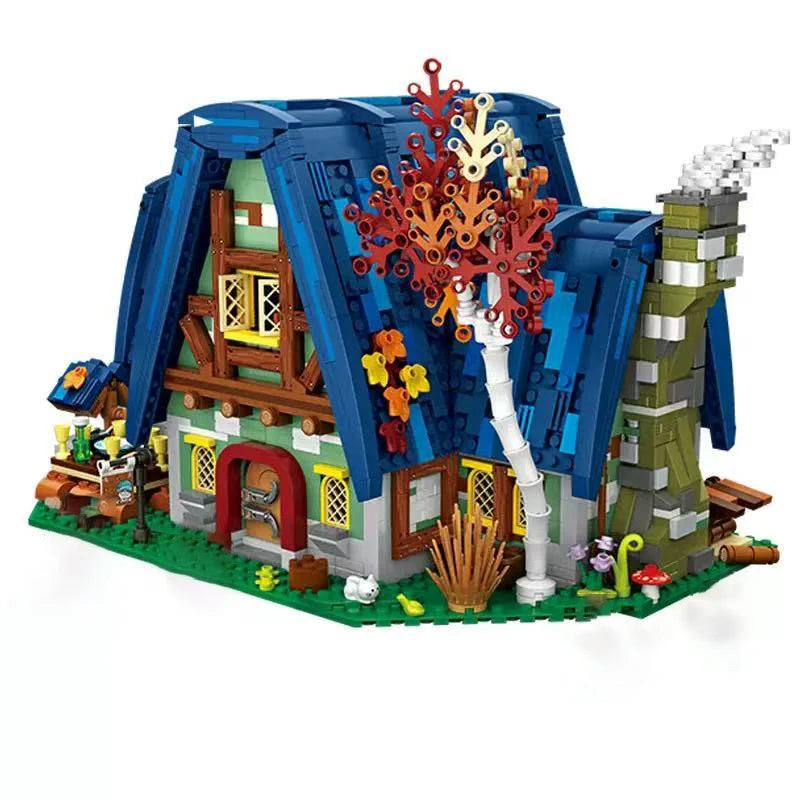 Bloques de Construcción LOZ1036 Casa de Elfos, Modelo DIY, Escena Urbana, Decoración de Escritorio, Regalo Coleccionable para Adultos, Cumpleaños, Festividades