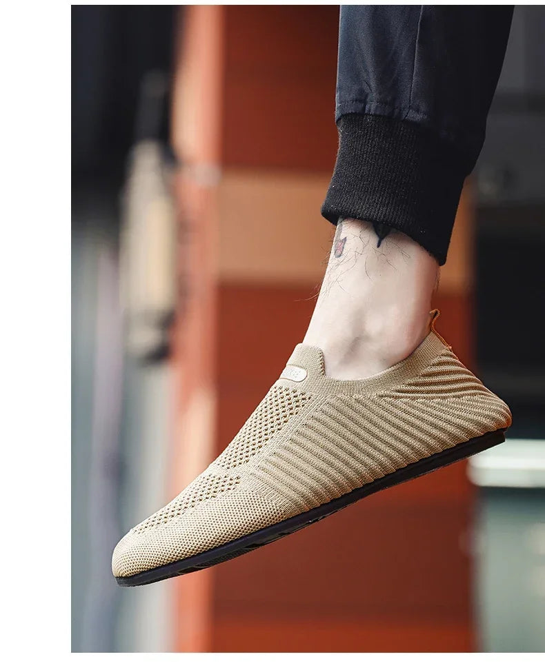 YRZL-mocasines de conducción suaves para hombre, zapatos planos de alta calidad para caminar, mocasines informales de malla transpirable, sin cordones