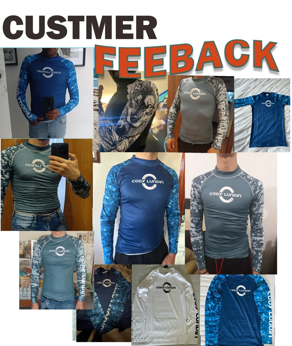 Camiseta de Compresión UV para Hombre, Surf y Natación