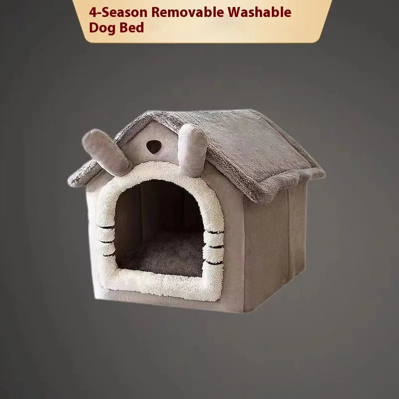 Casa cama para perros y gatos – extraíble y lavable