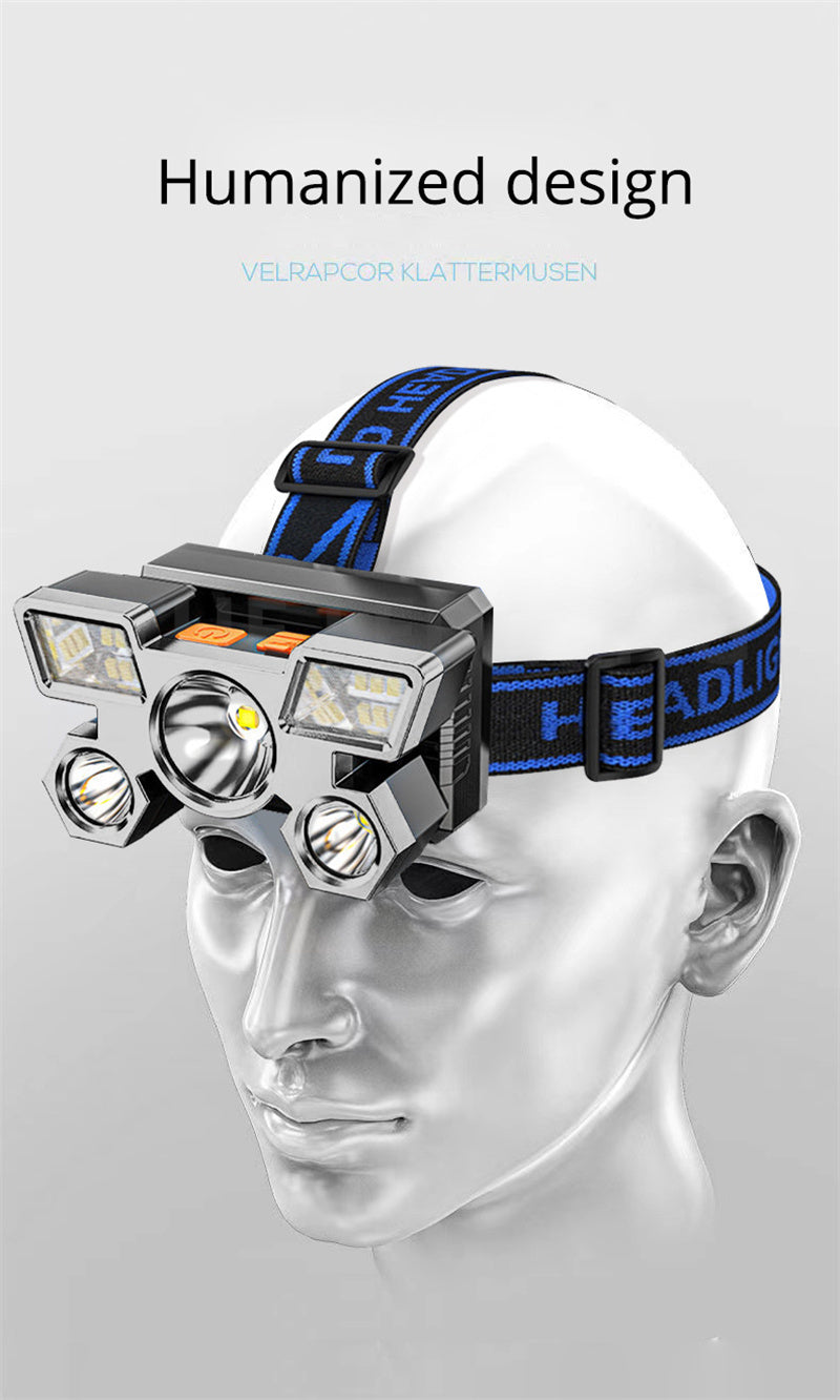 Linterna Frontal LED Recargable para Pesca
