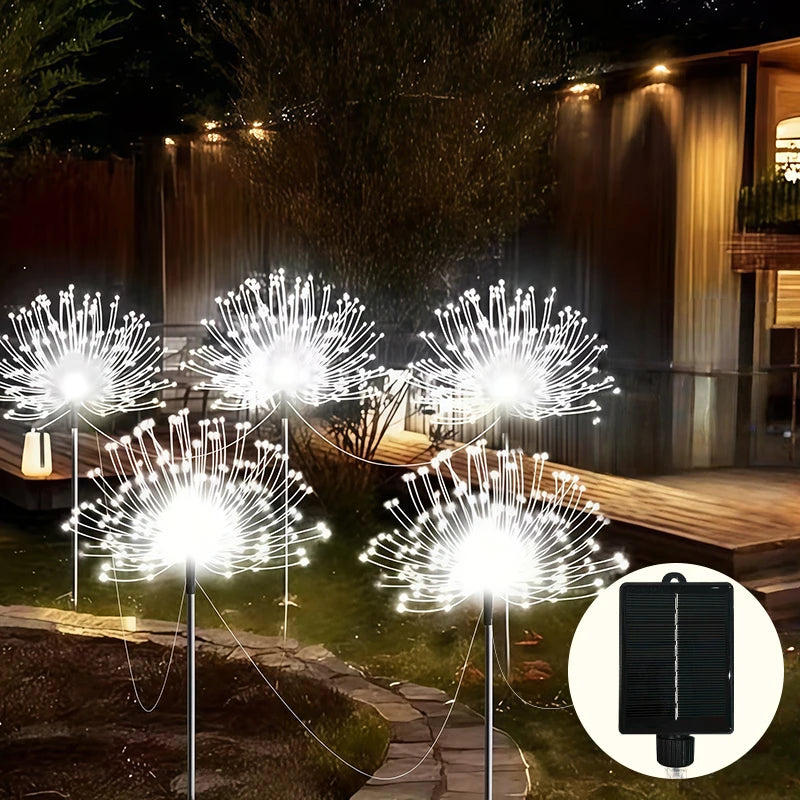 Pack 6 Lámparas Solares LED de Jardín IP65 con 8 Modos