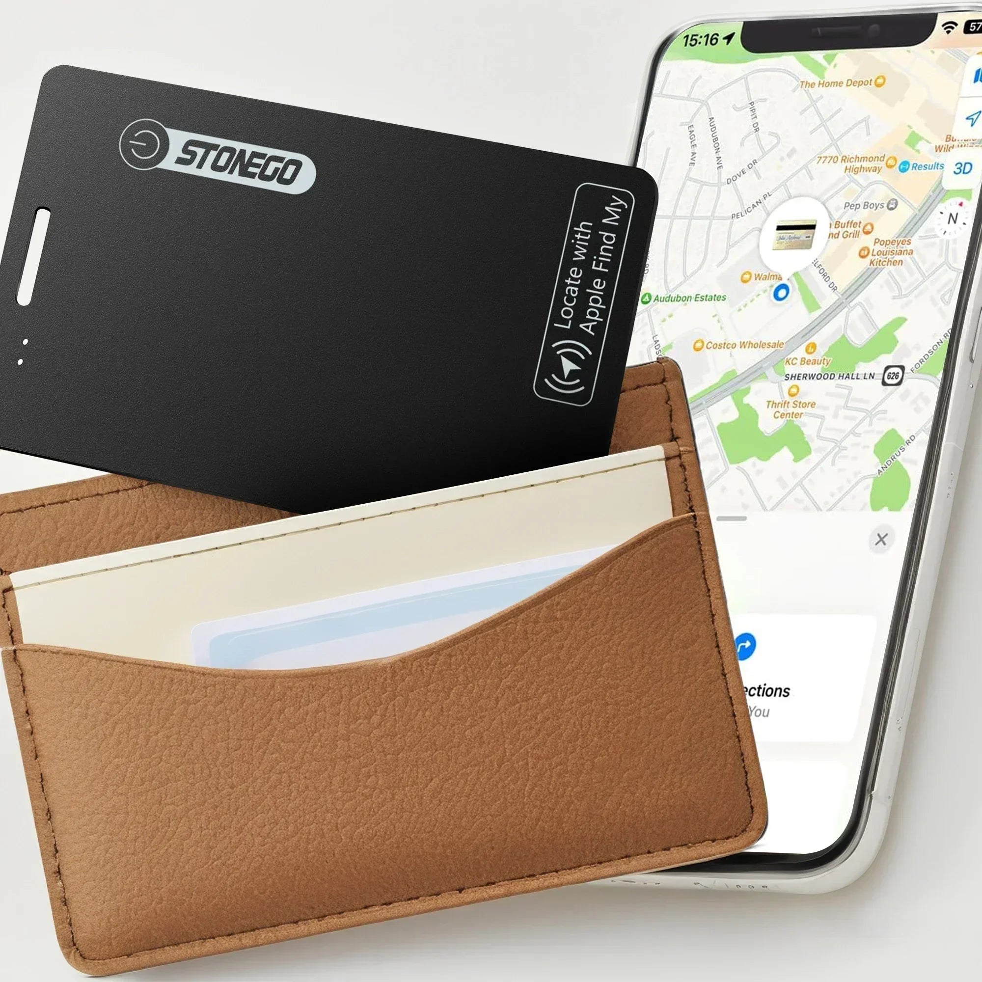 Localizador de Llaves y Mascotas Recargable Ultrafino, Resistente al Agua IP68, Compatible con Apple Find My iOS