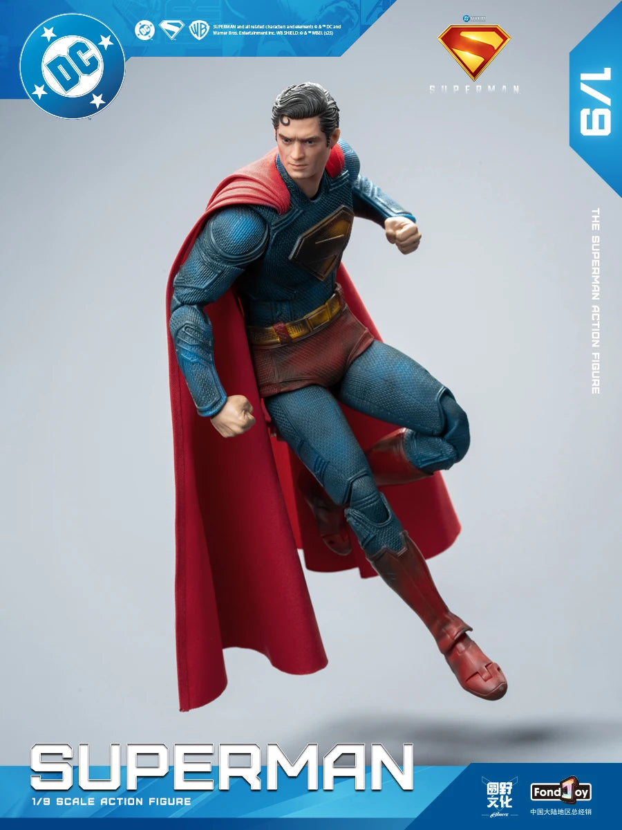 EN STOCK 2025 Fondjoy Battle figura de acción de Superman dañada David Corenswet 1/9 nueva figura de Superman junta de Pvc móvil